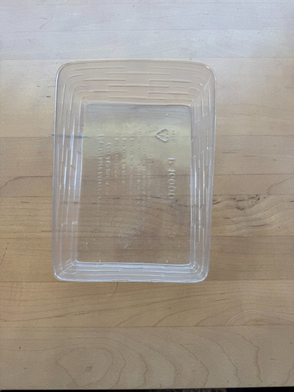 Longaberger Basket Clear Plastic Protector 16000 4.75"L x 6.5"W
